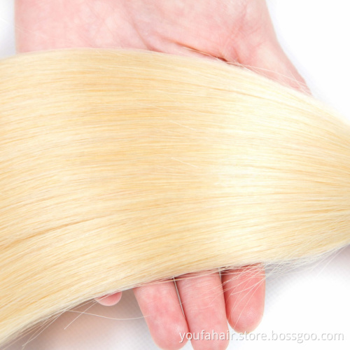 Wholesale 12A Indian 613 Blonde Human Virgin Hair Cuticle Aligned Bundles Double Drawn Raw Unprocessed Hair Extension Vendors